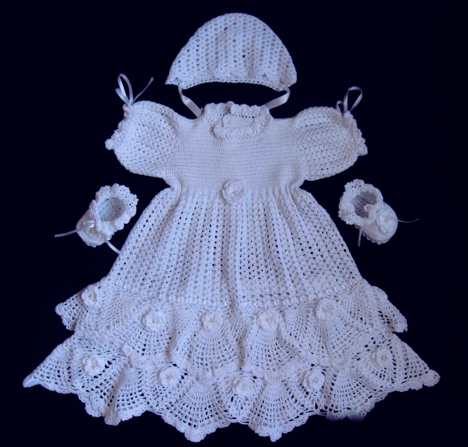 Платье крючком девочке 1 год