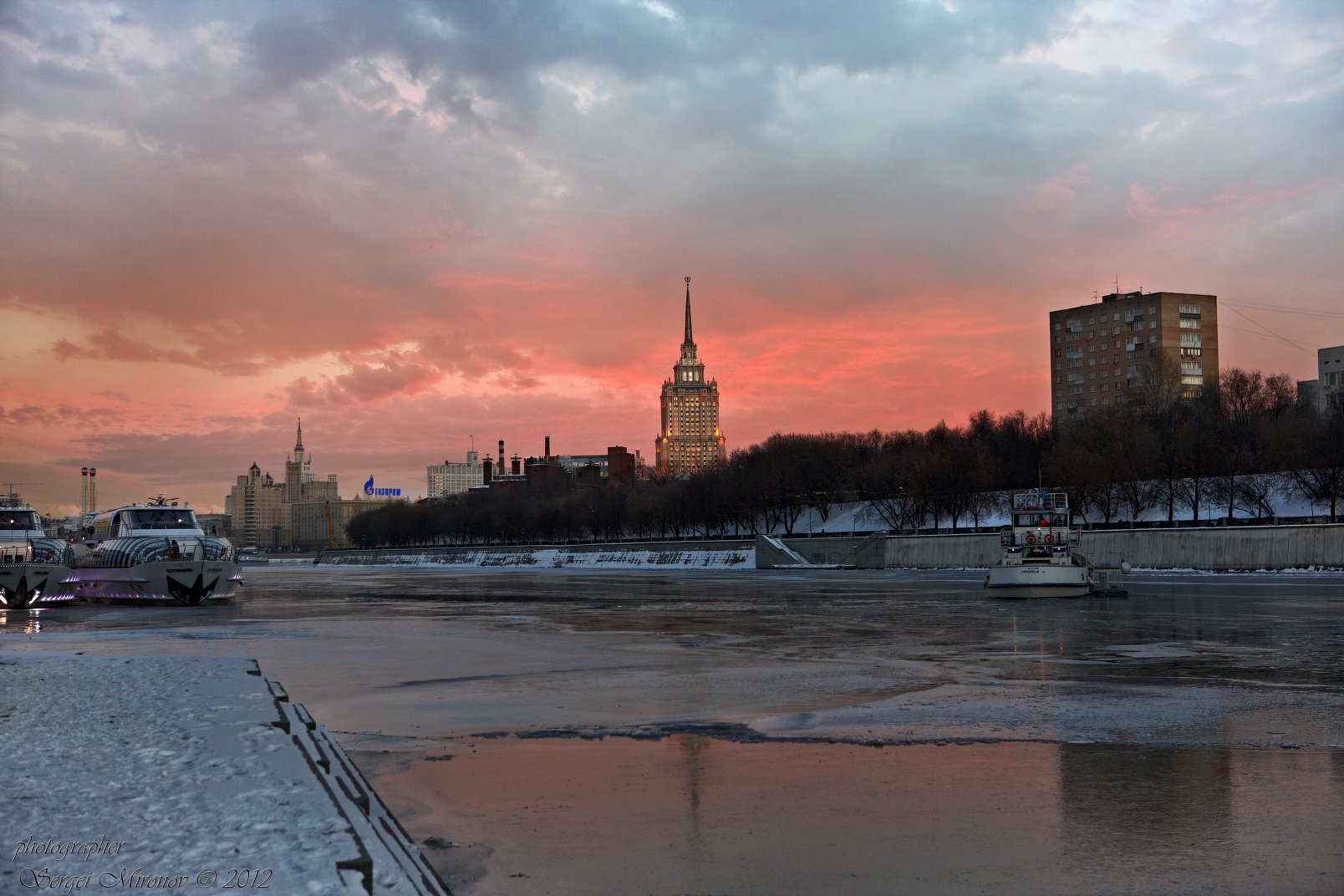 москва утро зима