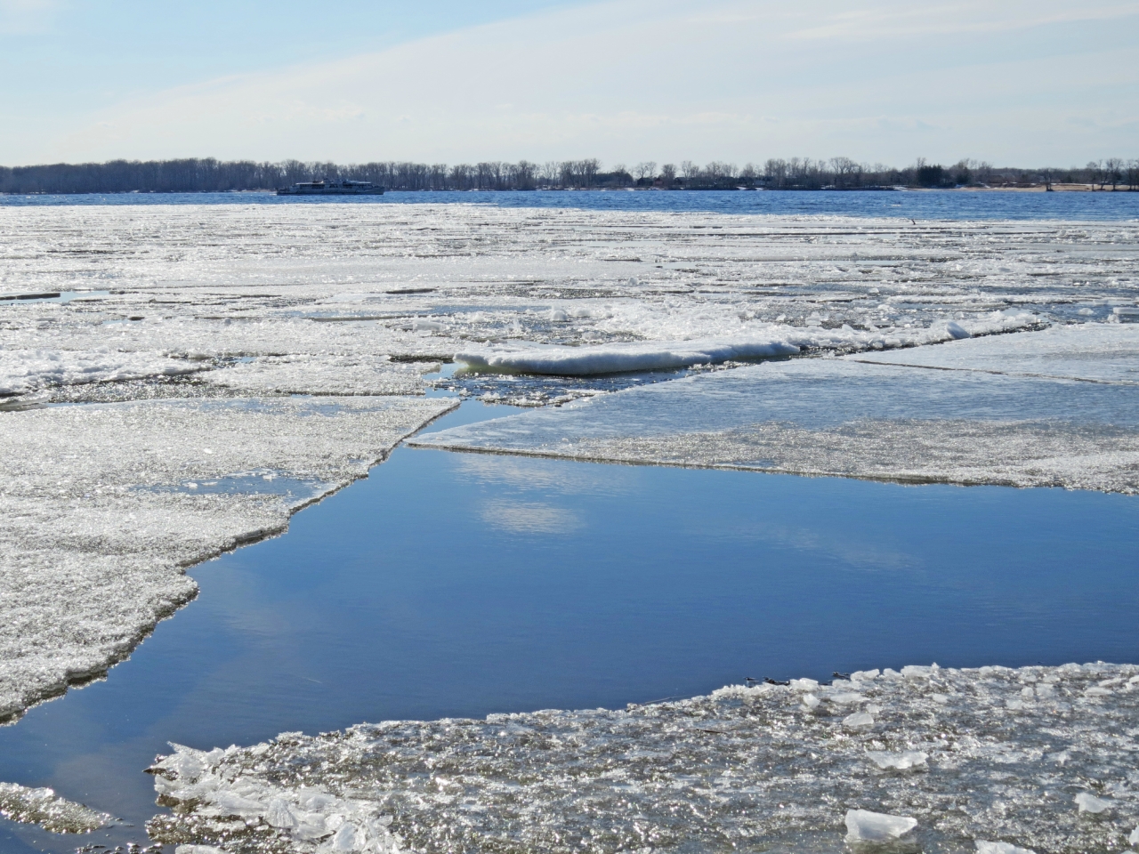 Таяние льда на водоемах