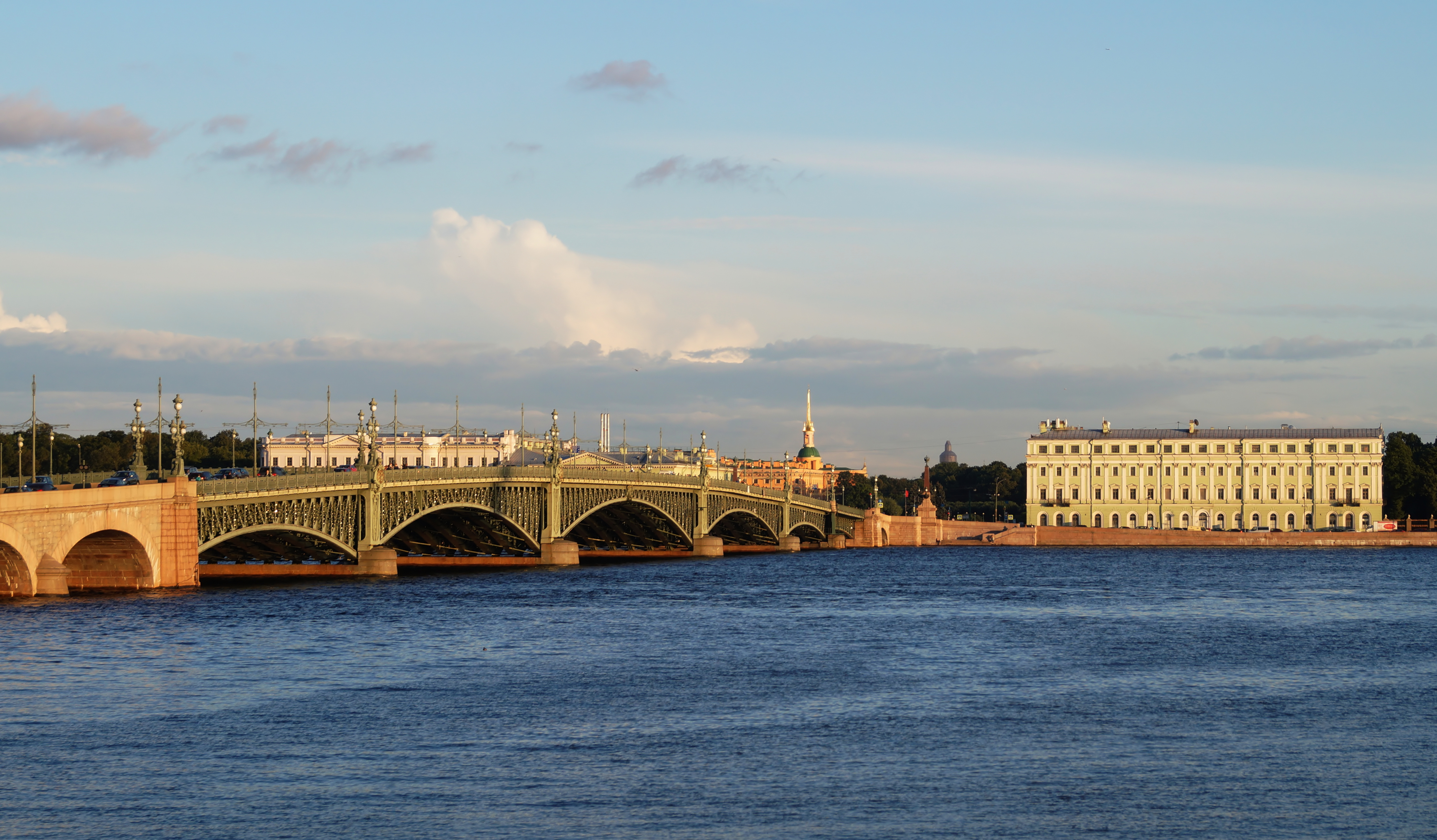 Вид с Троицкого моста в Санкт-Петербурге