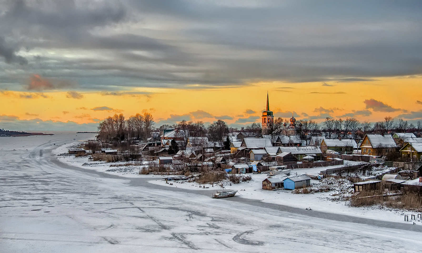 Нижний Новгород зима река
