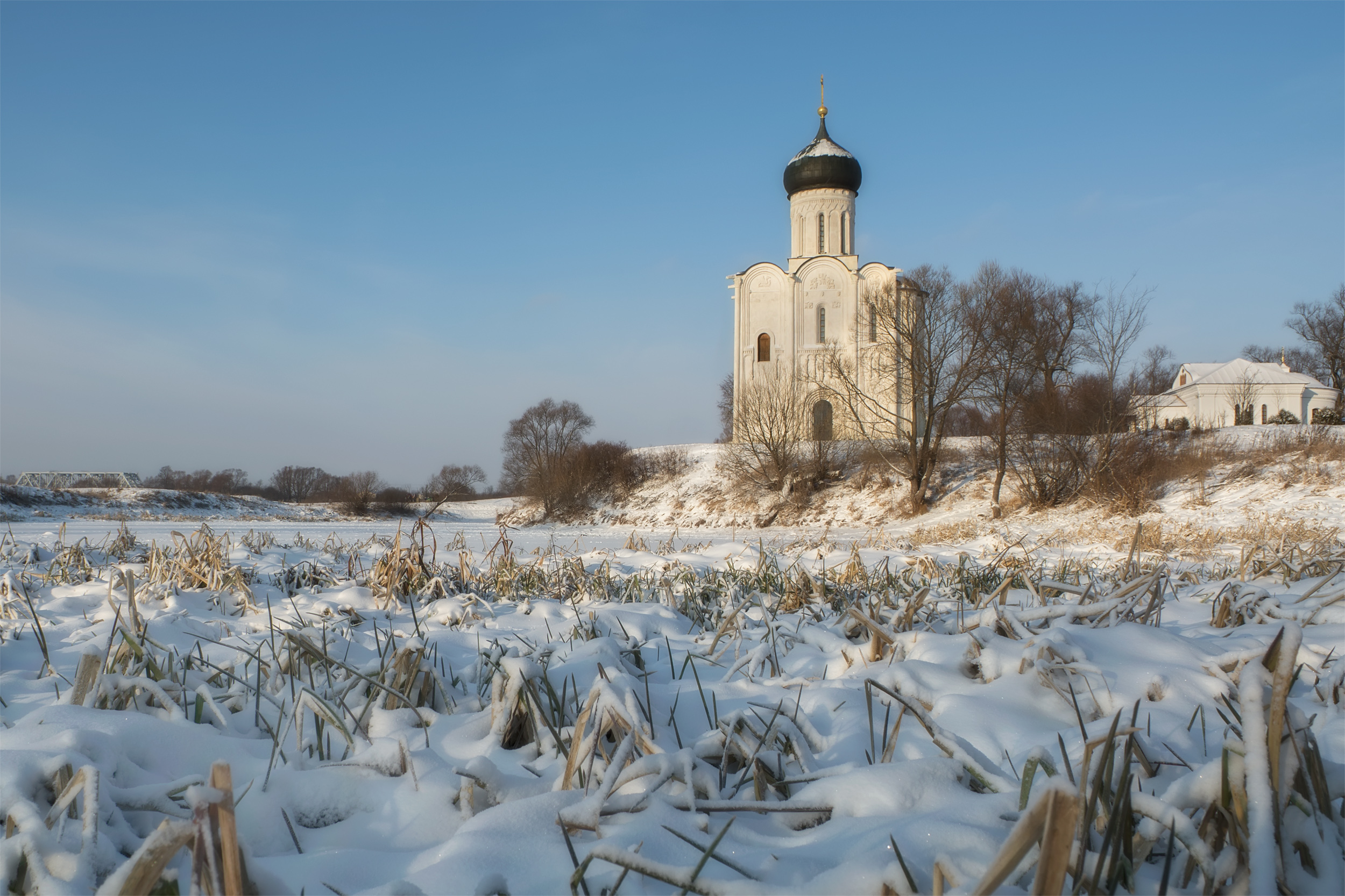 храм на нерли зимой